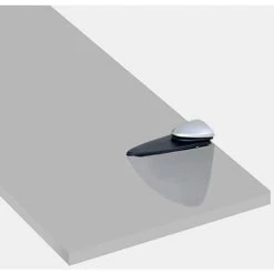 Lot De 2 Supports Azor Emuca Pour étagère En Bois Ou En Verre Finition Nickelé Peint Mat -EMUCA Soldes 9823486 3