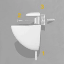 Lot De 2 Supports Azor Emuca Pour étagère En Bois Ou En Verre Finition Nickelé Peint Mat -EMUCA Soldes 9823486 5