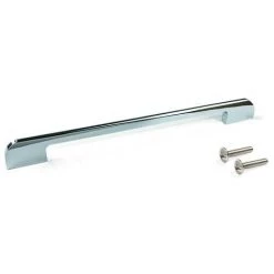 Poignée Pour Meuble Bristol Emuca En Aluminium Finition Chromé Avec Entraxe 256 Mm