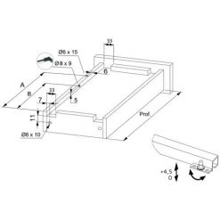 Paire De Coulisses à Billes Emuca Pour Tiroir à Sortie Totale 45 Mm X L 300 Mm -EMUCA Soldes 9823941 5