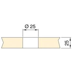 Connecteur Rond Plugy Emuca Avec 2 Ports USB Pour Encastrer Au Meuble En Couleur Peinte Aluminium -EMUCA Soldes 9844625 5